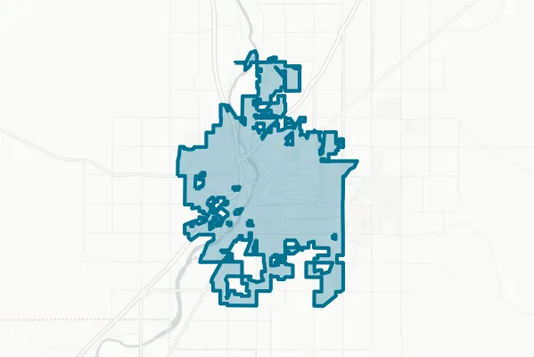 City of Idaho Falls Idaho — detail map