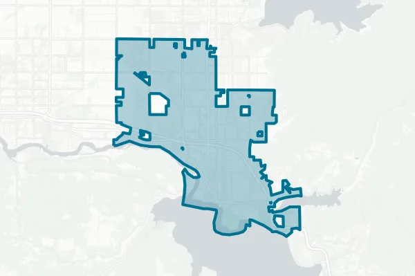Cit of Coeur D'alene — detail map