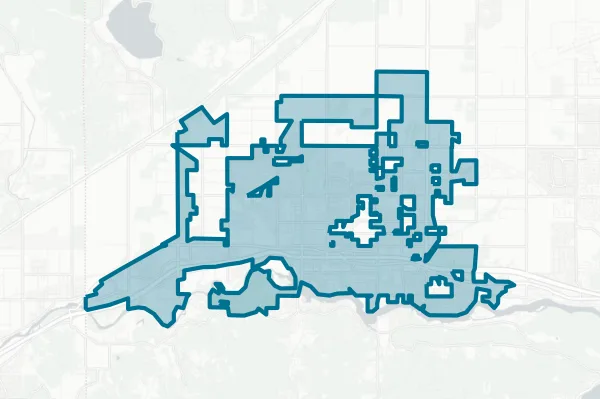City of Post Falls — detail map