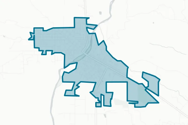 City of Salmon — detail map
