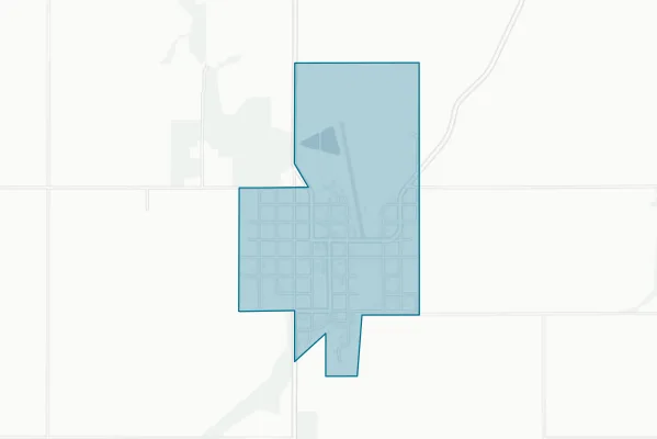City of Nezperce — detail map