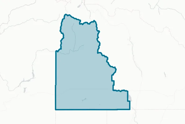 Camas County — detail map