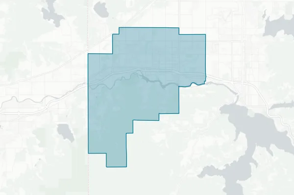 Post Falls School District No. 273 — detail map