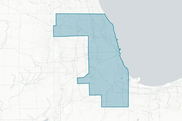 Cook County — detail map