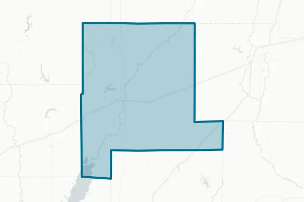 County of Fayette Illinois — detail map