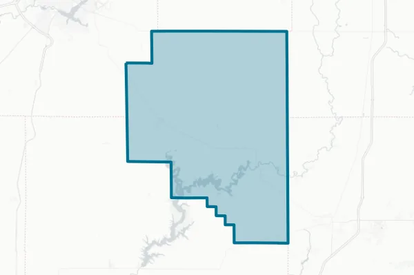 County of Moultrie Illinois — detail map