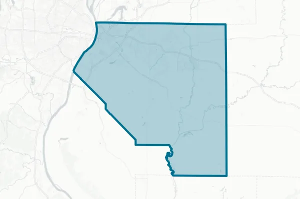 St Clair County Illinois — detail map