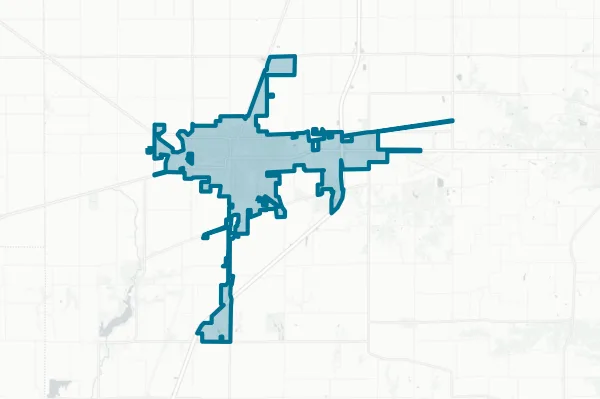 City of Mattoon — detail map