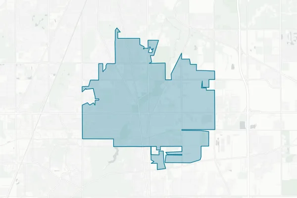 City of Chicago Heights — detail map