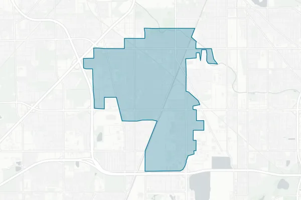 City of Harvey — detail map