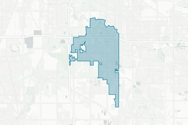 Village of Lansing — detail map