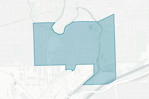 Village of Lyons — detail map