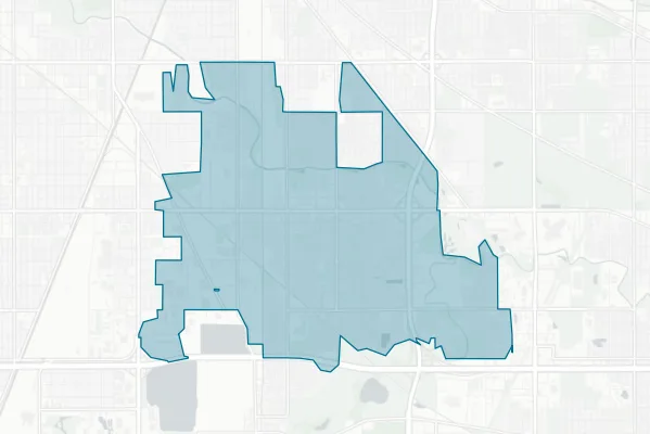 Village of South Holland — detail map