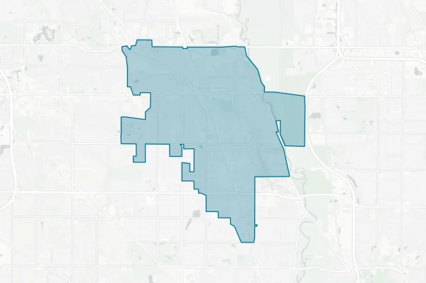 Village of Wheeling — detail map