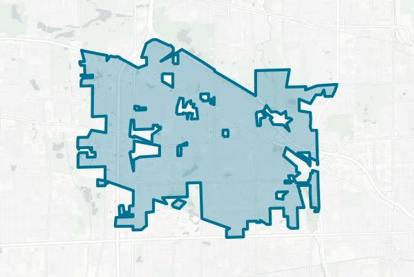 Village of Addison — detail map