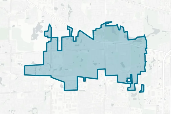Village of Bloomingdale — detail map