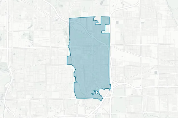 City of Elmhurst — detail map