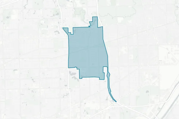 Village of Hinsdale — detail map