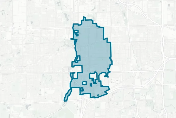 Village of Lombard — detail map