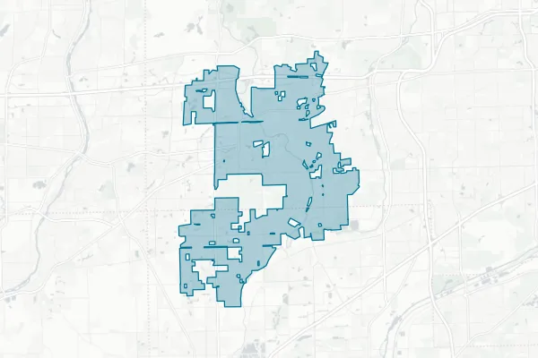 City of Naperville — detail map