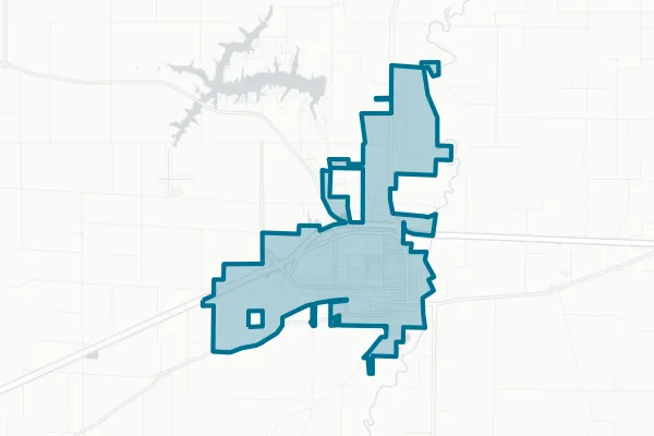 City of Vandalia — detail map