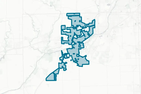 United City of Yorkville — detail map