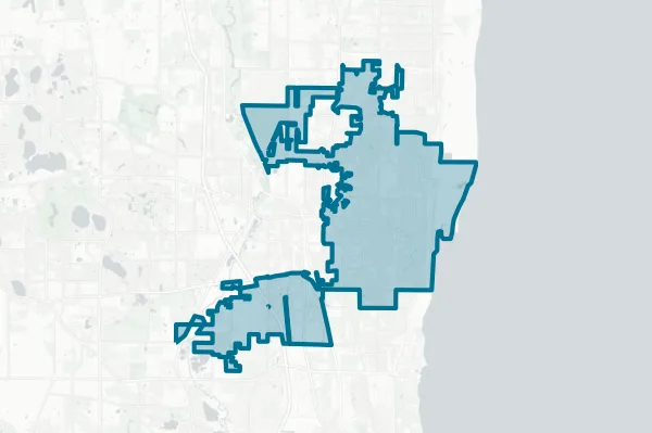 City of Waukegan — detail map