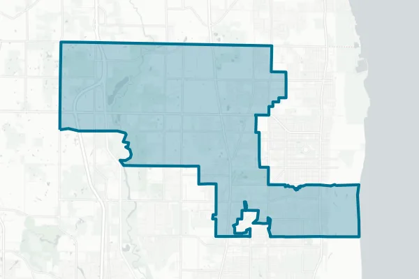 Beach Park Community Consolidated School District 3 — detail map