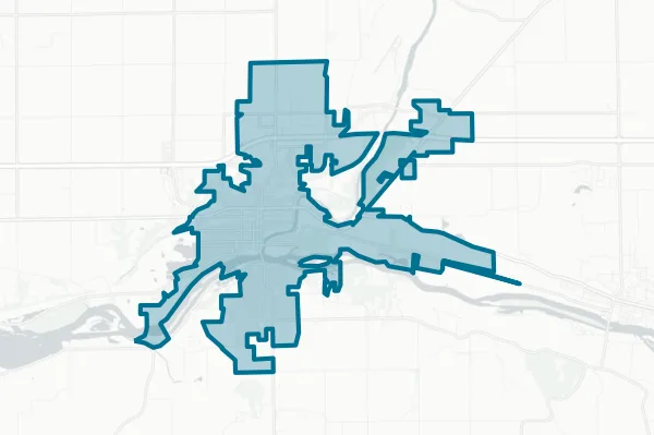 City of Ottawa Illinois — detail map