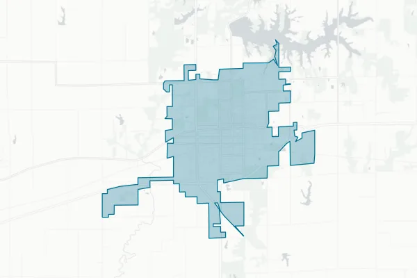 City of Olney — detail map