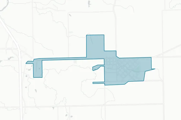 Village of Hopedale — detail map