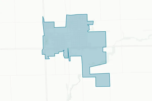 City of Hoopeston — detail map