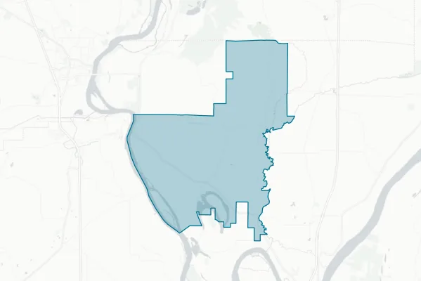 Egyptian Community Unit School District No. 5 — detail map