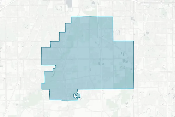 Bloom Township High School District 206 — detail map