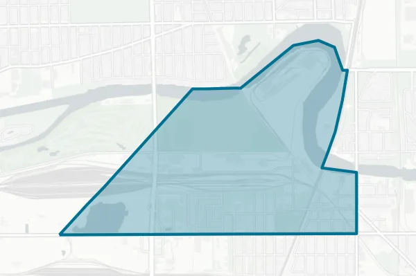 General George Patton School District No. 133 — detail map