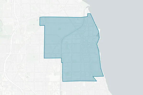 Evanston Township High School District No. 202 — detail map