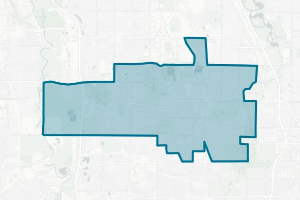 Glenview Community Consolidated School District #34 — detail map