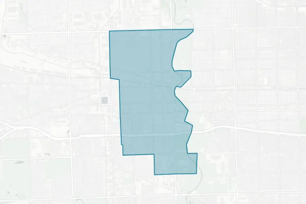 Maywood-Melrose Park-Broadview School District 89 — detail map