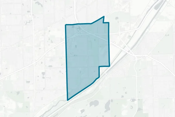 Pleasantdale School District 107 — detail map