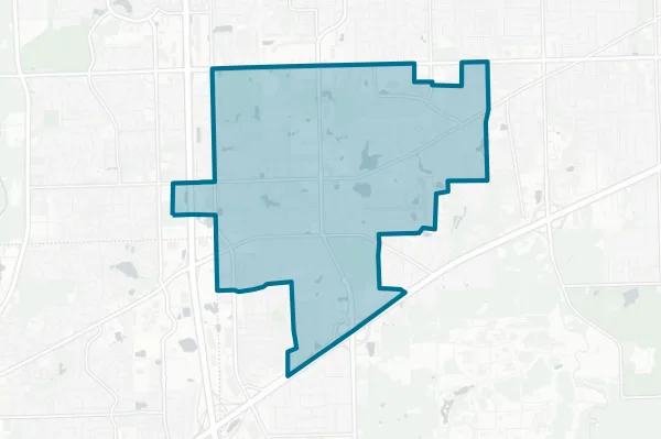 Center Cass School District No. 66 — detail map