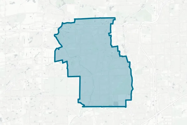 Naperville Community Unit School Distrcit No. 203 — detail map