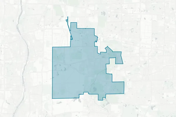 West Chicago School District 33 — detail map