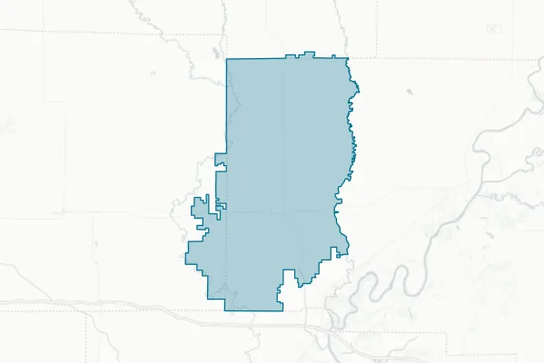 Edwards County Community Unit School District #1 — detail map