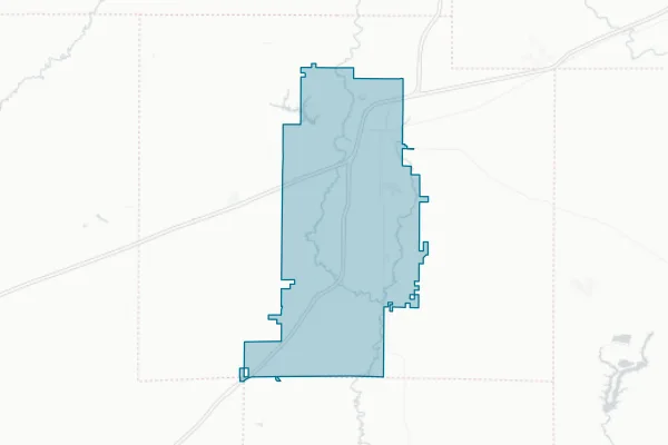 Effingham Community Unit School District No. 40 — detail map