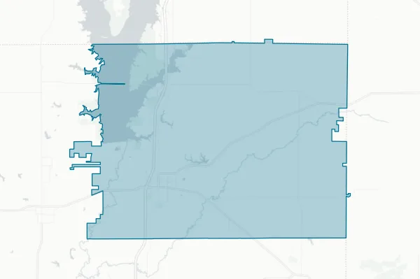 Benton Consolidated High School District No. 103 — detail map