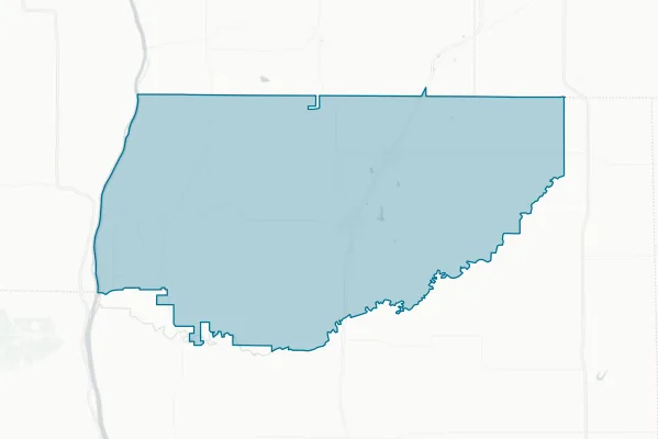North Greene Unit School District No. 3 — detail map