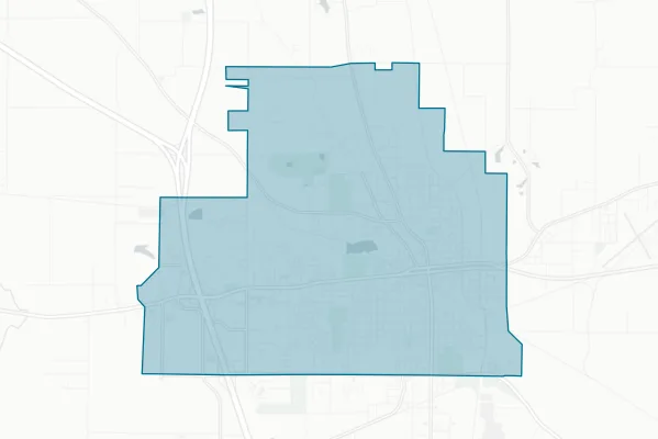 Mt. Vernon City Schools District 80 — detail map
