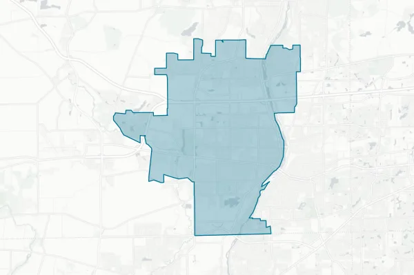West Aurora School District 129 — detail map