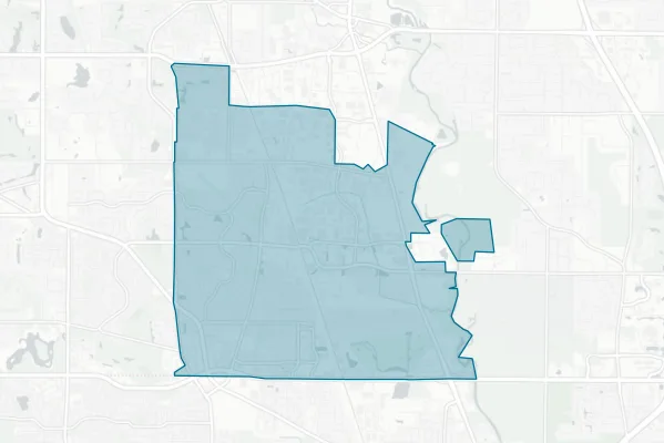 Aptakisic-tripp Community Consolidated School District 102 — detail map