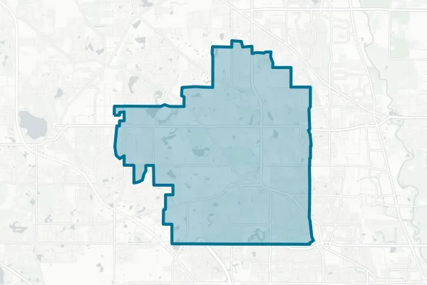 Kildeer Countryside Community Consolidated School District No. 96 — detail map